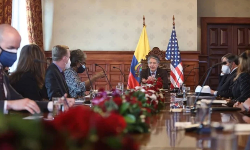 Ecuador: En su segundo día como presidente, Lasso se reunió con funcionarios de EEUU.