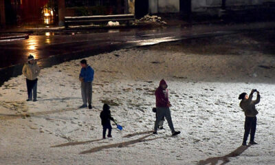 Córdoba: amaneció cubierta de nieve en la capital y en el interior.