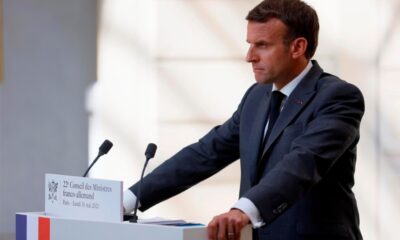 El presidente Macron recibió un cachetón durante su visita a Francia.