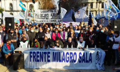 Tras 2000 días detenida, organizaciones solicitan libertad de Milagro Sala.