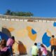 El equipo de “Las Margaritas” dejó sus sensaciones por la pandemia pintadas en un mural.