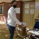 Méndez ejerció su derecho a voto en Santa Lucía.