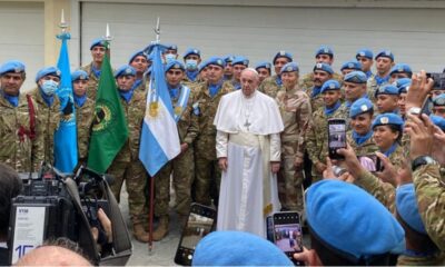 El Papa a los Cascos Azules argentinos: «¿Qué sería de Chipre sin la presencia de su misión?».