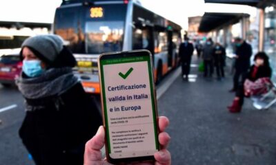 Italia y Covid-19: los no vacunados no podrán usar el transporte público.