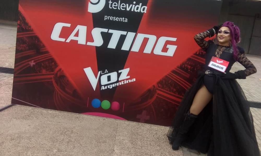 Una DragQueen sanjuanina brilló en el casting de La Voz 2022.