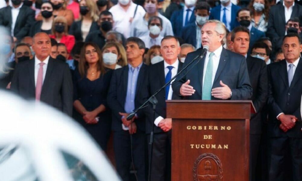 Alberto Fernández en Tucumán: «Debemos inaugurar el tiempo de trabajar juntos».