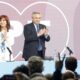 Cristina Kirchner y Alberto Fernández juntos en la celebración de los 100 años de YPF.