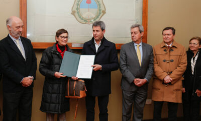 El gobernador Uñac recibió los saludos de la embajadora de España en la Argentina.