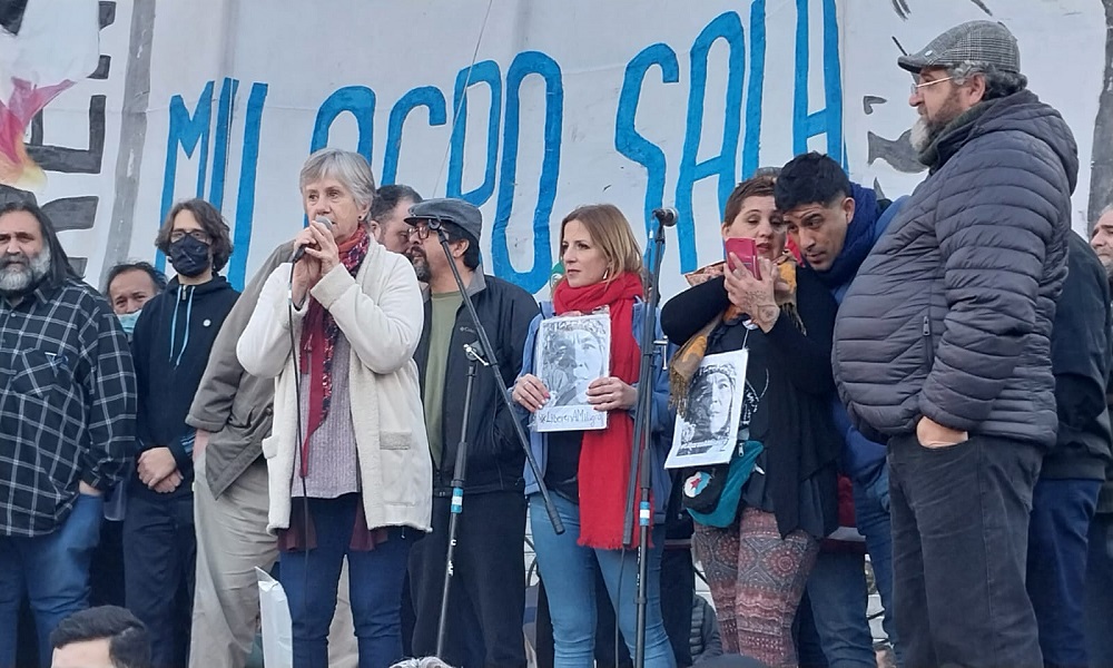 El Frente Milagro Sala marchó pidiendo la intervención del Poder Judicial jujeño.