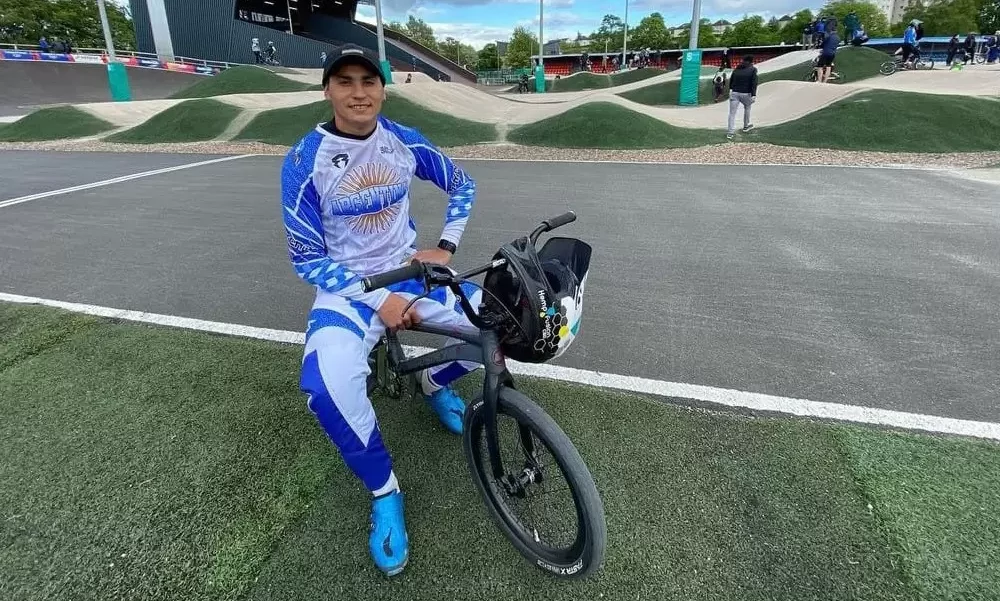 Chalo Molina arañó el podio en el Mundial de BMX.