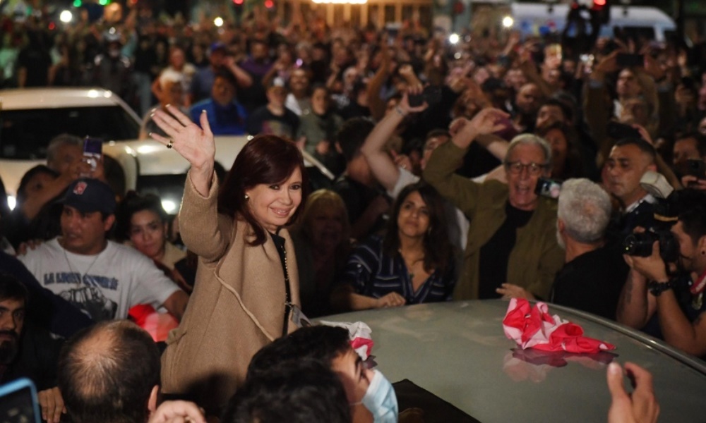 El FDT realizará este sábado marchas en plazas de todo el país en respaldo a la vicepresidenta.