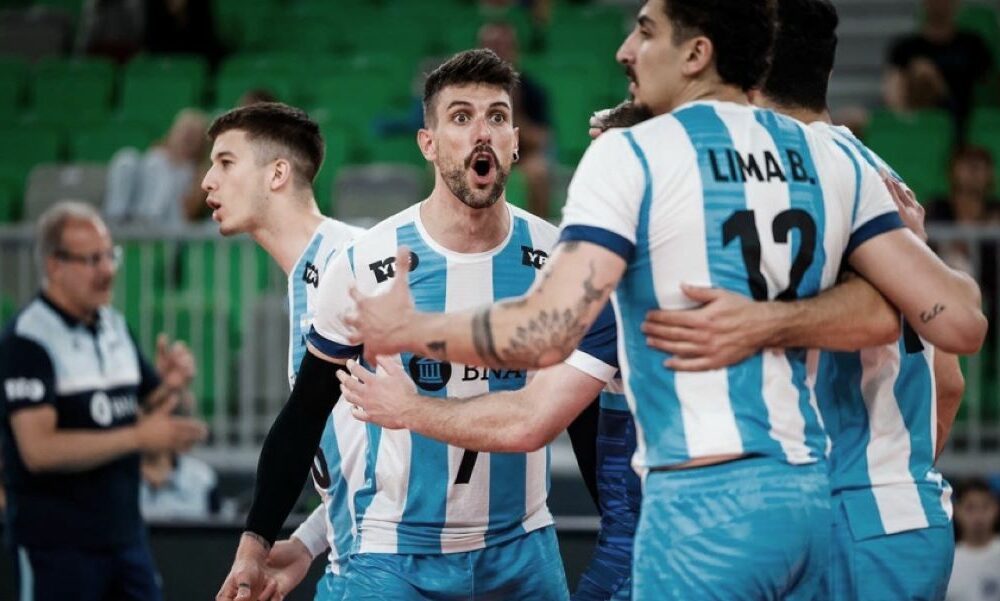 Mundial de Voley: Argentina le ganó 3 a 2 a Egipto y clasificó a los octavos de final.