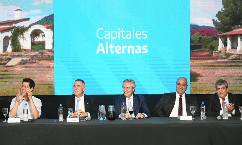 Fernández encabeza en San Luis una nueva reunión del Gabinete Federal.