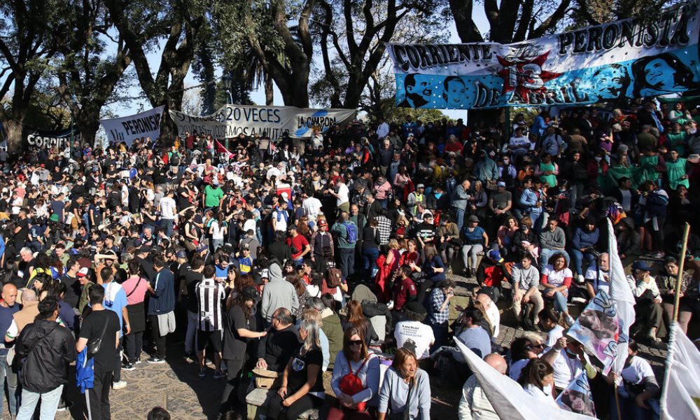 Se realizó un nuevo acto en apoyo a la vicepresidenta Cristina Fernández.