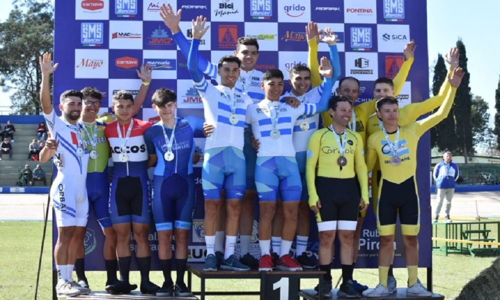 Ciclismo pista: San Juan arrasó con las preseas.