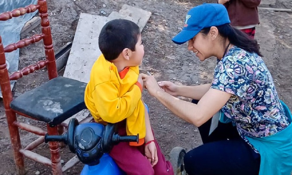 En San Juan ya vacunaron al 36% de niños y niñas contra el sarampión, rubéola y polio.