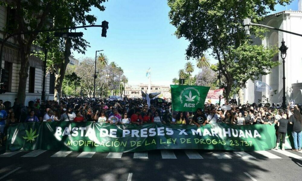 Cultivadores y activistas reclamaron la despenalización de la marihuana.