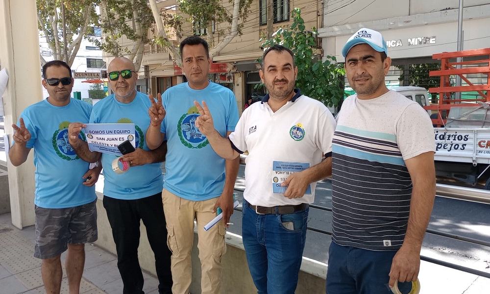 Elecciones en UTA San Juan: campaña en las calles.