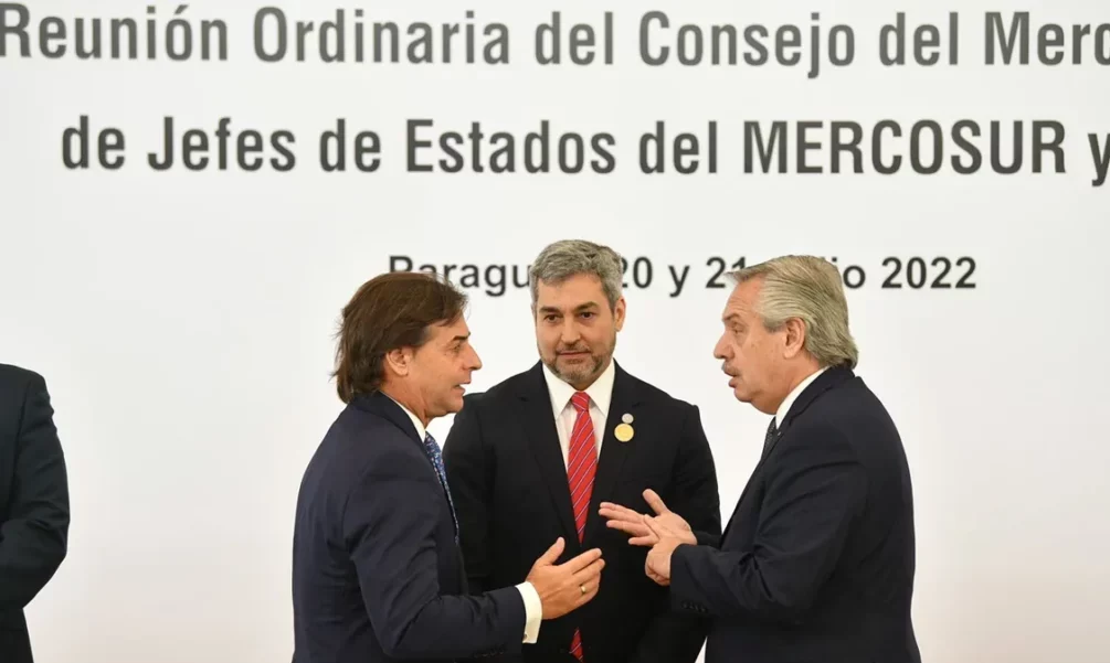 Argentina, Brasil y Paraguay rechazan un nuevo intento de Uruguay para alcanzar un Tratado de Libre Comercio.