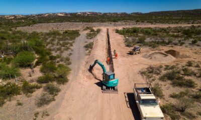 En Vallecito, OSSE renueva el sistema de agua potable.