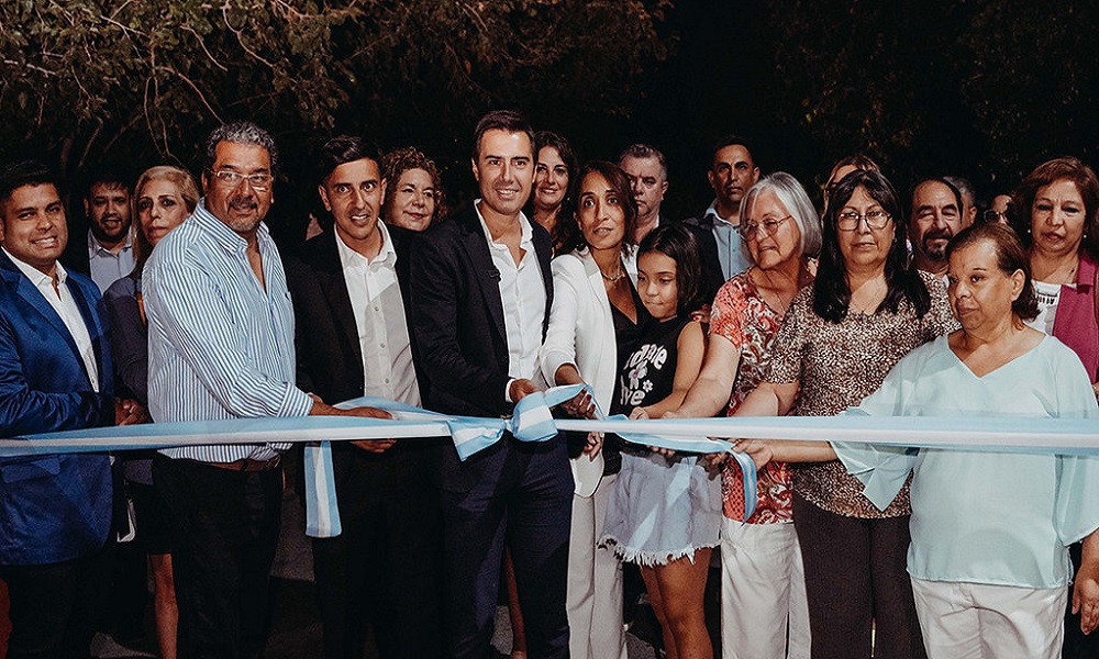 Inauguraron obras de pavimentación en Caucete.