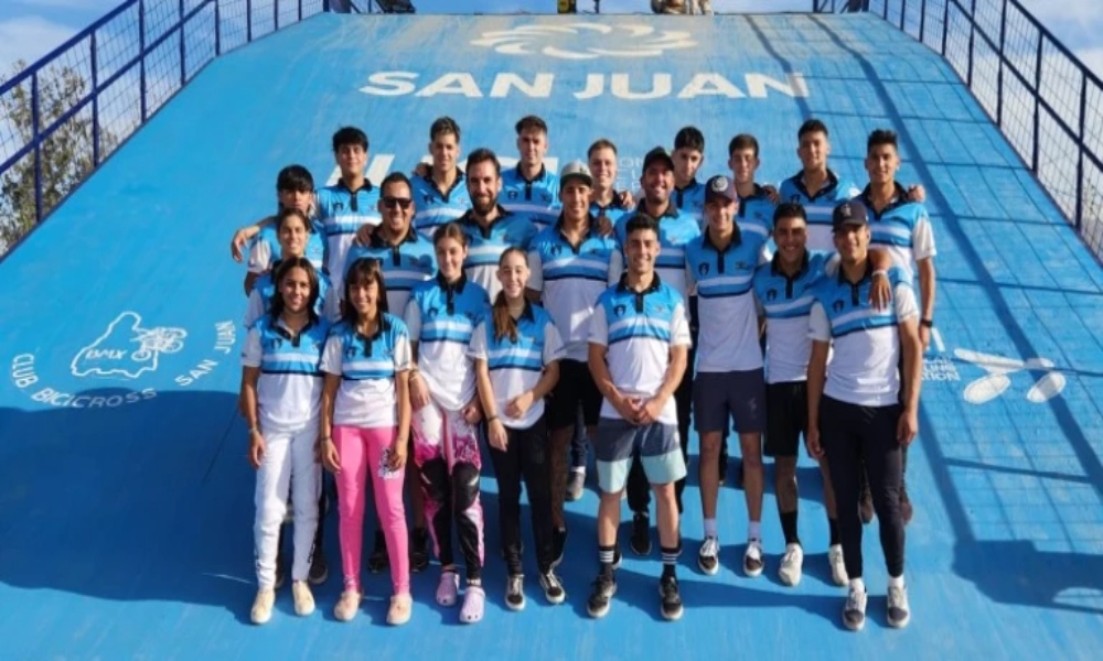 BMX: doble entrenamiento de la Selección Argentina en San Juan.