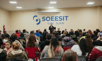 Sergio Uñac se reunió con dirigentes sociales en Capital.