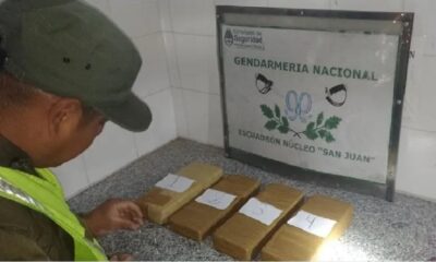 Un hombre intentó ingresar en colectivo a San Juan con más de 4 kilos de marihuana.