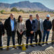 Sergio Uñac recorrió la obra de limpieza histórica del dique Ignacio de la Roza.