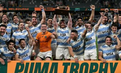 Los Pumas se enfrentan este sábado con Sudáfrica antes del Mundial de Francia.