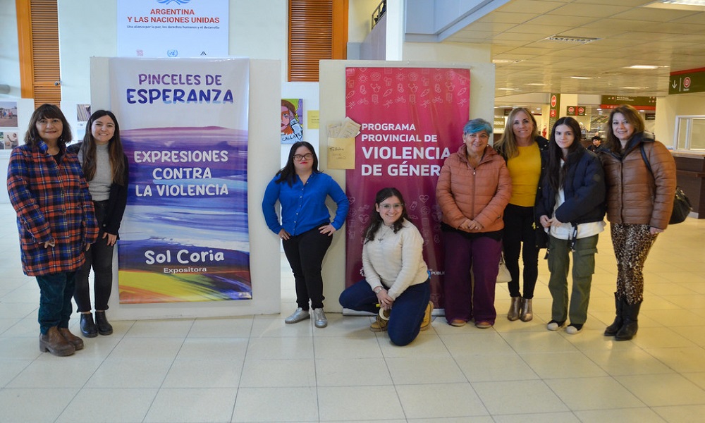 Una muestra artística contra la violencia en el Centro Cívico.