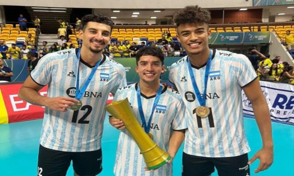 Los sanjuaninos, protagonista del triunfo de Argentina campeón en el sudamericano de vóley.