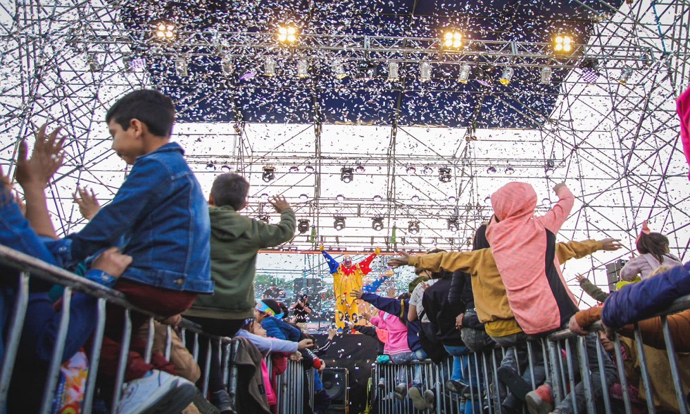 Chimbas de festejo: el Día de las Infancias convocó a más de 30 mil personas.