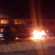 Por un desperfecto mecánico, se incendió un colectivo que llevaba 62 pasajeros.