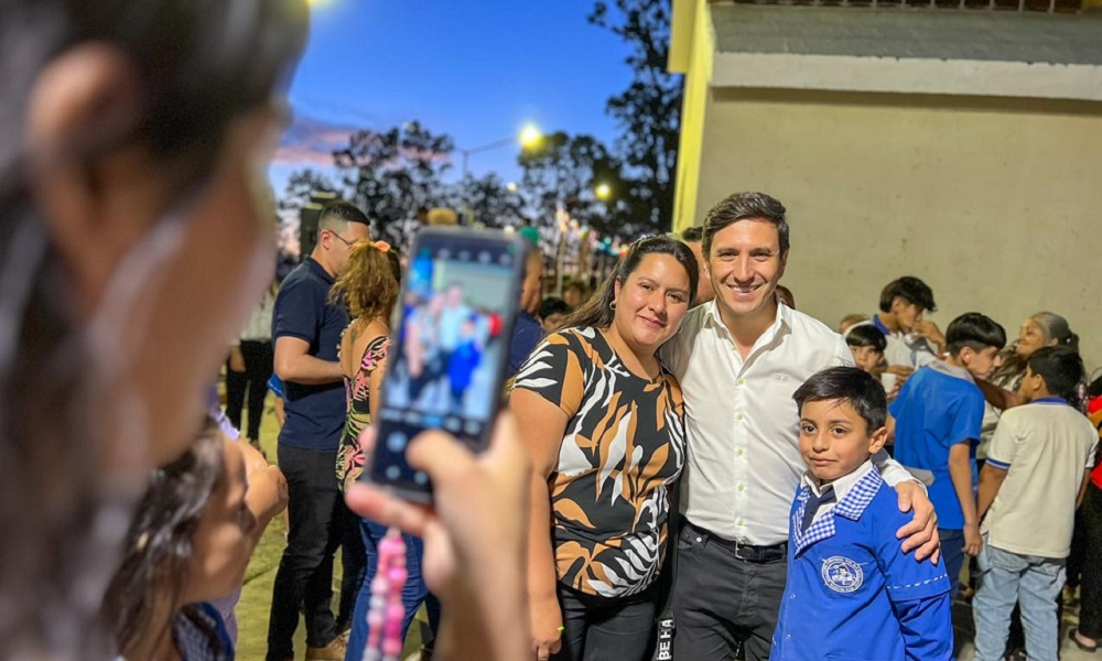 Un nuevo espacio público fue renovado en San Martín, con la presencia de los vecinos.