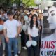 Multitudinaria marcha por Lucía Rubiño.