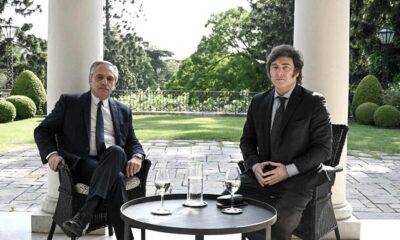 Alberto Fernández recibió a Javier Milei en la residencia de Olivos para comenzar la transición.