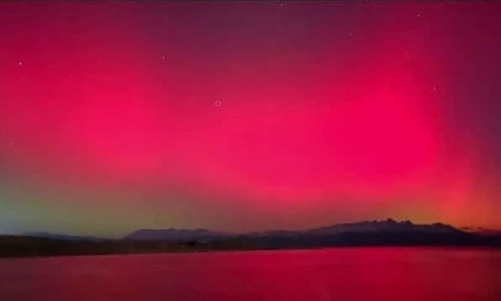 ¡Deslumbrantes! Se registraron auroras australes en Ushuaia.