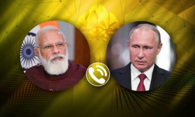 Vladimir Putin felicitó a Narendra Modi por el éxito del Partido Popular Indio en las elecciones parlamentarias