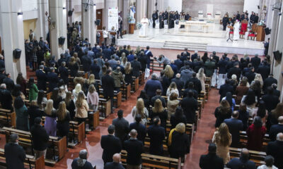 Orrego y Martin en el Tedeum por el 214º Aniversario de la Revolución de Mayo