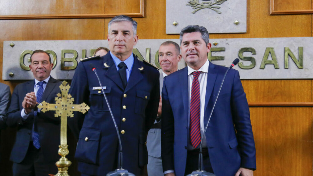 Orrego puso en funciones al nuevo Jefe de la Policía de San Juan