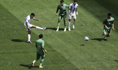 La Selección Sub 23 derrotó a Irak y quedó como líder de su grupo en los Juegos Olímpicos.