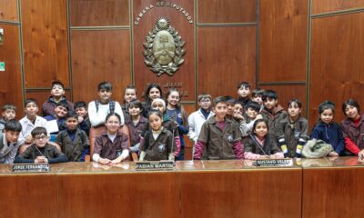 La escuela Paula Albarracín de Sarmiento visitó la Legislatura.