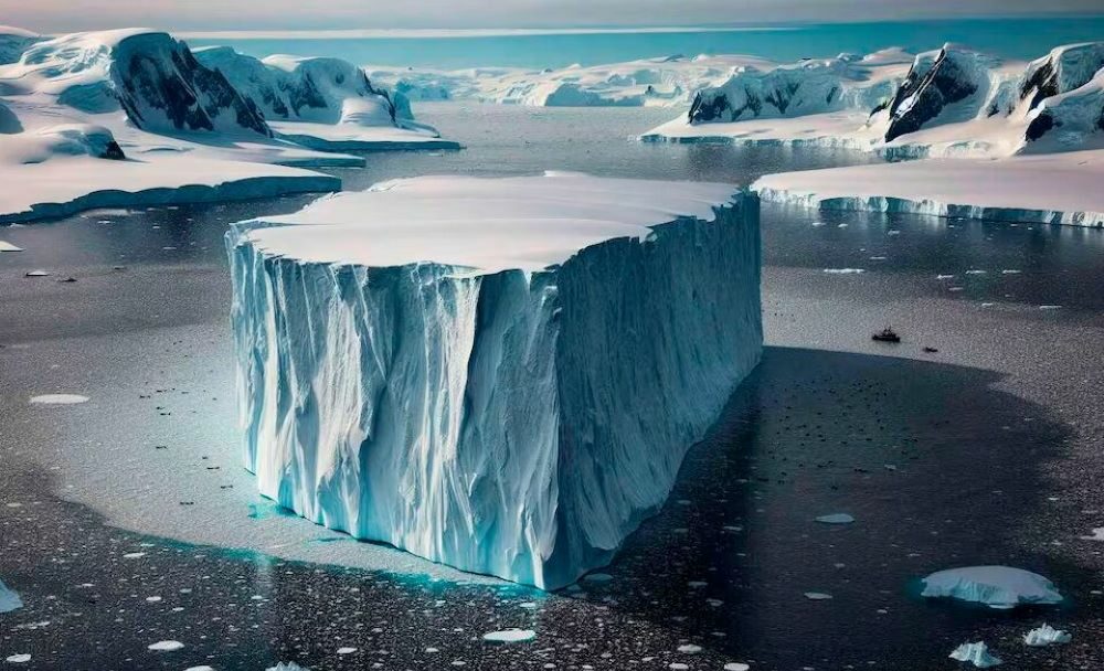 El iceberg más grande del mundo gira hace meses en una trampa oceánica