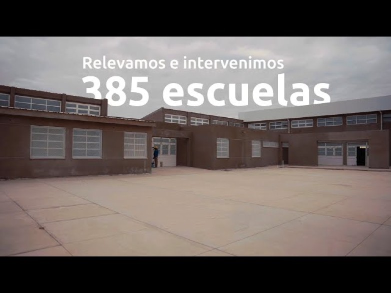 Relevamos e intervenimos 385 edificios escolares