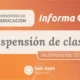 Se suspenden las clases para el interturno y turnos tarde, vespertino y nocturno.