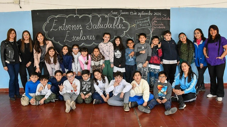 Realizan una intervención sobre hábitos saludables en la Escuela Hipólito Yrigoyen