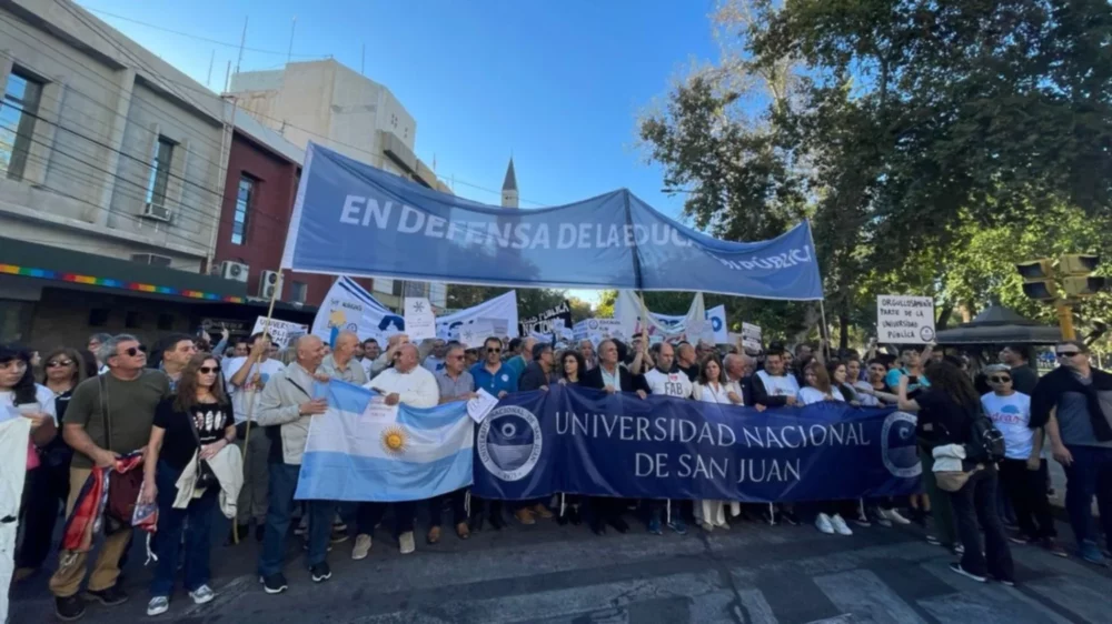 Marcha Federal Universitaria: San Juan entre las muchas provincias que se unen al reclamo.