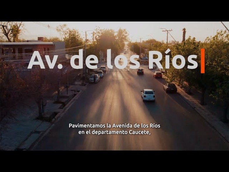 Pavimentamos la Avenida de los Ríos