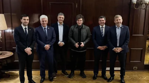 Minería y energía, los principales temas que trató Orrego en la reunión Milei